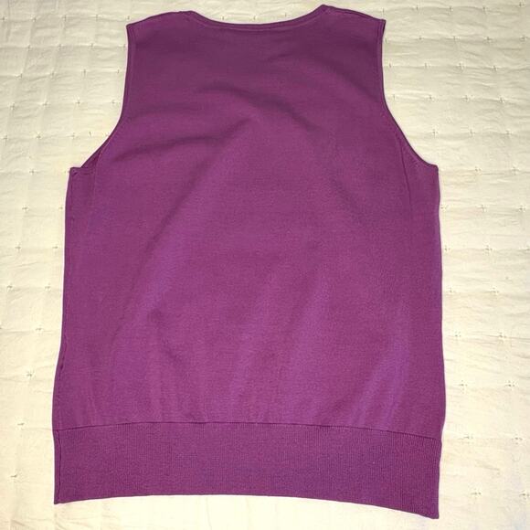 August Silk Purple Knit Twin Set XL NWT - Picture 7 of 13